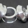 YAMAHA YZF R1 2002 2003 SUPERBIKE CAPTIVE WHEEL SPACERS SILVER