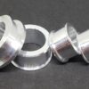 YAMAHA YZF R1 2004 2014 LIGHTWEIGHT CAPTIVE WHEEL SPACERS SILVER