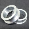 CBR1000RR FIREBLADE 2004 -2007 CAPTIVE FRONT WHEEL SPACERS, NATURAL ALLOY SILVER.