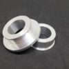 CBR900RR FIREBLADE 1998 1999 Captive rear wheel spacers, Natural Alloy Silver.