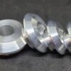 KAWASAKI ZX-4RR CAPTIVE WHEEL SPACERS IN SILVER